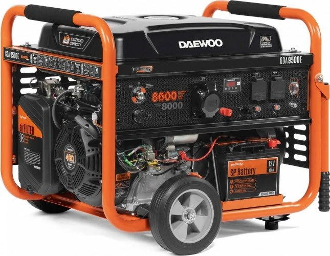 Изображение товара Генератор бензиновый Daewoo GDA 9500E 8кВт с электронной защитой и дисплеем