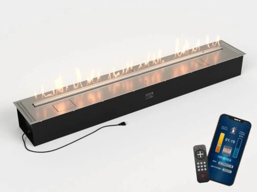 Изображение товара Автоматический биокамин Lux Fire Smart Flame 1700 RC Inox