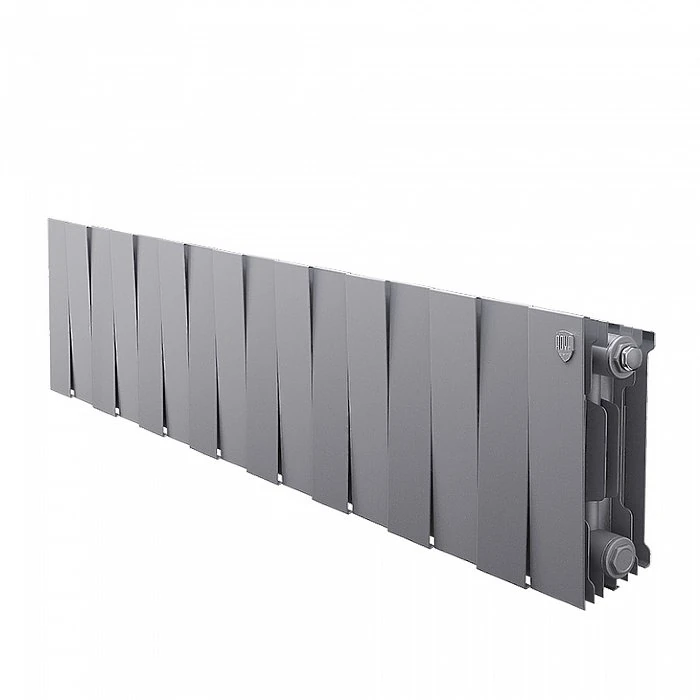 Изображение товара Биметаллический радиатор отопления Royal Thermo PianoForte 200 16 секций Silver Satin Изображение товара Биметаллический радиатор отопления Royal Thermo PianoForte 200 16 секций Silver Satin