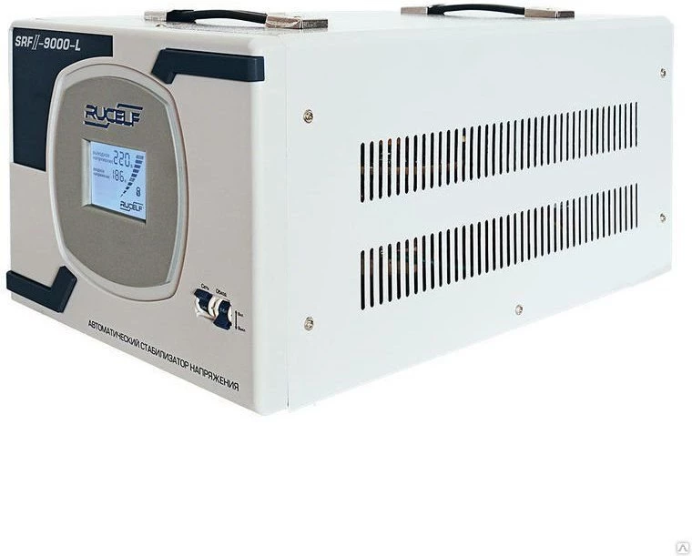 Изображение товара Стабилизатор напряжения RUCELF SRF II-9000-L для дома офиса 7 кВт