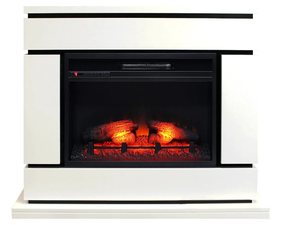 Изображение товара Каминокомплект RealFlame Vega 24 с очагом Eridan 24 электрический белый Изображение товара Каминокомплект RealFlame Vega 24 с очагом Eridan 24 электрический белый