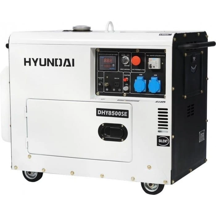 Изображение товара Дизельный электростанция Hyundai DHY 8500SE мощная и надежная с автоматическим регулятором напряжен
