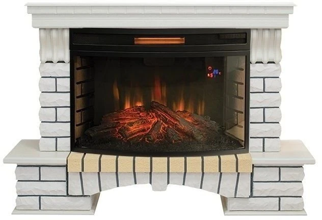 Изображение товара Каминокомплект RealFlame Country 33 WT с очагом Firespace 33W S IR электрический Изображение товара Каминокомплект RealFlame Country 33 WT с очагом Firespace 33W S IR электрический