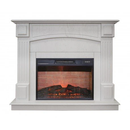 Изображение товара Каминокомплект RealFlame Carolina 25,5/24 WT с Очагом Irvine 24 белый дуб Изображение товара Каминокомплект RealFlame Carolina 25,5/24 WT с Очагом Irvine 24 белый дуб