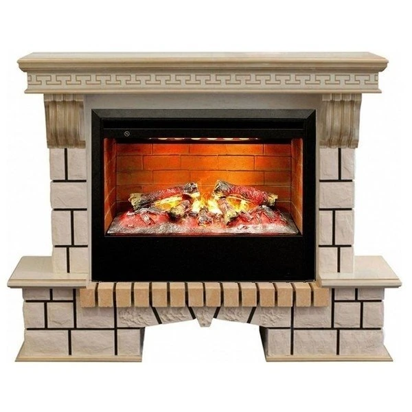 Изображение товара Электрический камин RealFlame Stone new 26/HL WTG с 3D очагом Helios 26 Изображение товара Электрический камин RealFlame Stone new 26/HL WTG с 3D очагом Helios 26