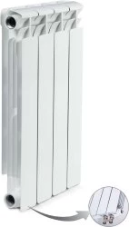 Изображение товара Биметаллический радиатор отопления RIFAR BASE VENTIL L 350 x4