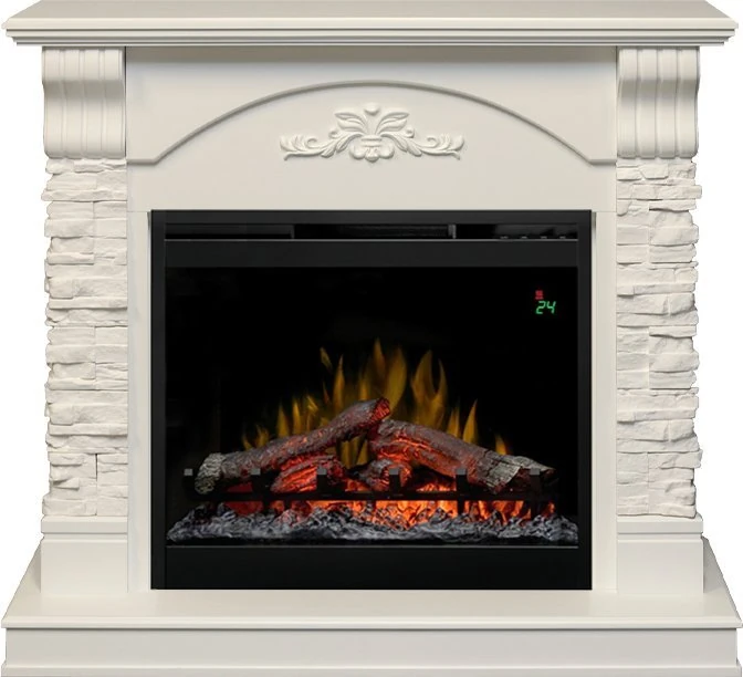 Изображение товара Каминокомплект Dimplex Prague с очагом Symphony 26'' DF2624L-INT белый/сланец белый Изображение товара Каминокомплект Dimplex Prague с очагом Symphony 26'' DF2624L-INT белый/сланец белый