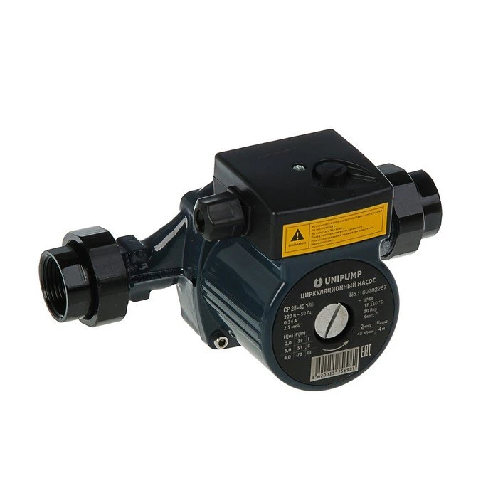 Изображение товара Циркуляционный насос Unipump CP 25-40 180 для отопления и рециркуляции Изображение товара Циркуляционный насос Unipump CP 25-40 180 для отопления и рециркуляции