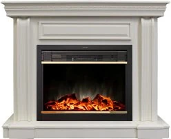 Изображение товара Каминокомплект RealFlame Bogema 26 WT с очагом Moonblaze Lux Brass