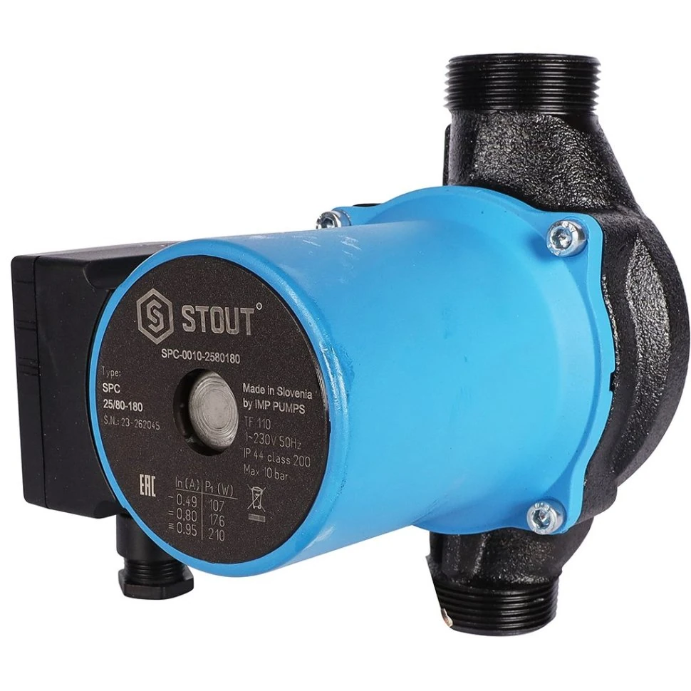 Изображение товара Циркуляционный насос Stout 25/80-180 SPC-0010-2580180 Изображение товара Циркуляционный насос Stout 25/80-180 SPC-0010-2580180