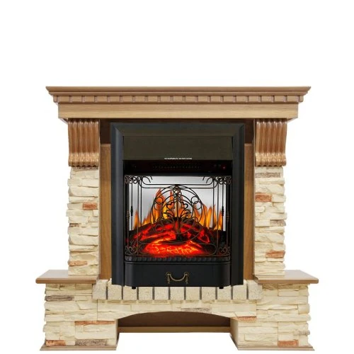 Изображение товара Каминокомплект Royal Flame Pierre Luxe сланец с очагом Majestic FX M Black