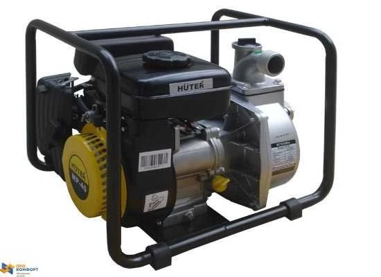 Изображение товара Бензиновая мотопомпа Huter MP-40 для воды, осушки и полива, 300 л/мин