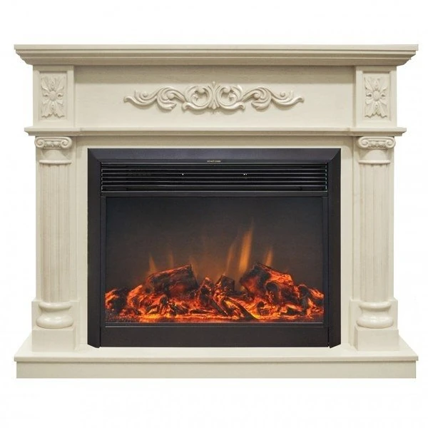 Изображение товара Электрокамин с эффектом живого пламени RealFlame Silvia 26 WT Moonblaze Deluxe