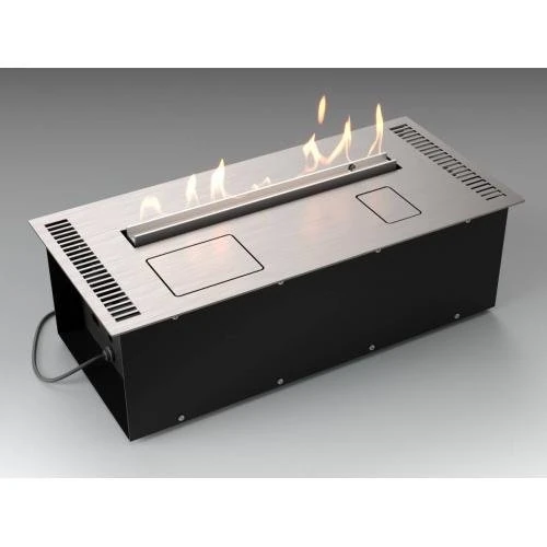 Изображение товара Автоматический биокамин Lux Fire Smart Flame 600 RC Inox - современный встраиваемый настольный ками