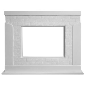 Портал Firelight Prestigio 30 камень белый/шпон белый дуб