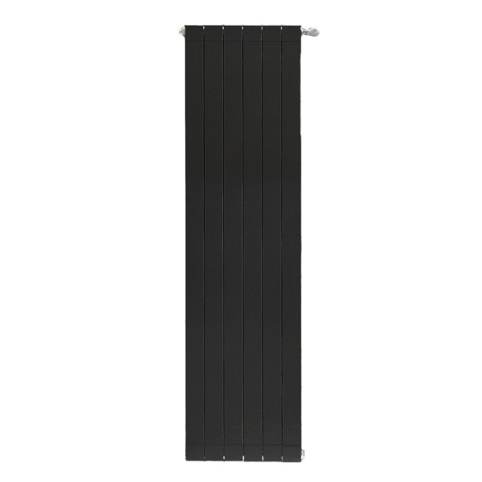 Алюминиевый радиатор отопления Stout SRA-0110-18000706 Oscar 1800 6 секций боковое подключение черный