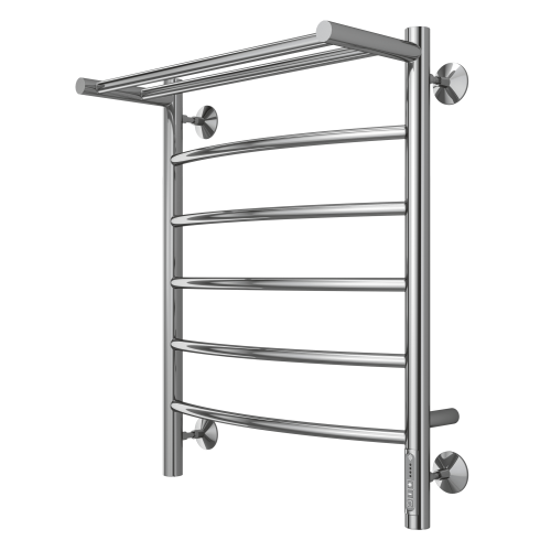 Электрический полотенцесушитель Terminus Классик П6 500х650 quick touch с полкой — фото 2