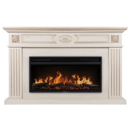 Каминокомплект Electrolux EFP/P-3620LS портал Siena 42/40/36 сл. кость с зол. патиной