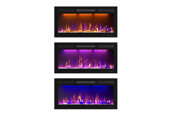 Изображение товара Электрокамин Royal Flame Crystal 36 RF с эффектом живого пламени и дистанционным управлением