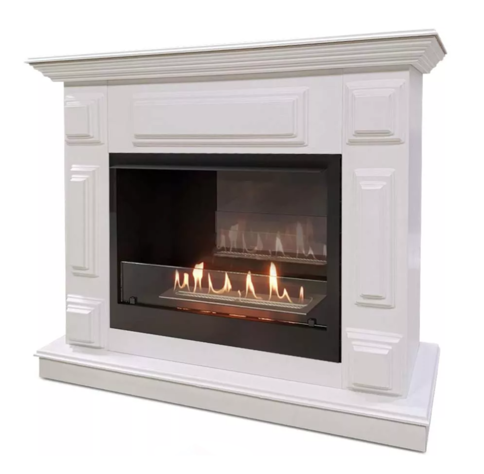 Каминокомплект Хорошие Камины Юпитер с очагом Firelight BFP/P-2520 белый — фото 2