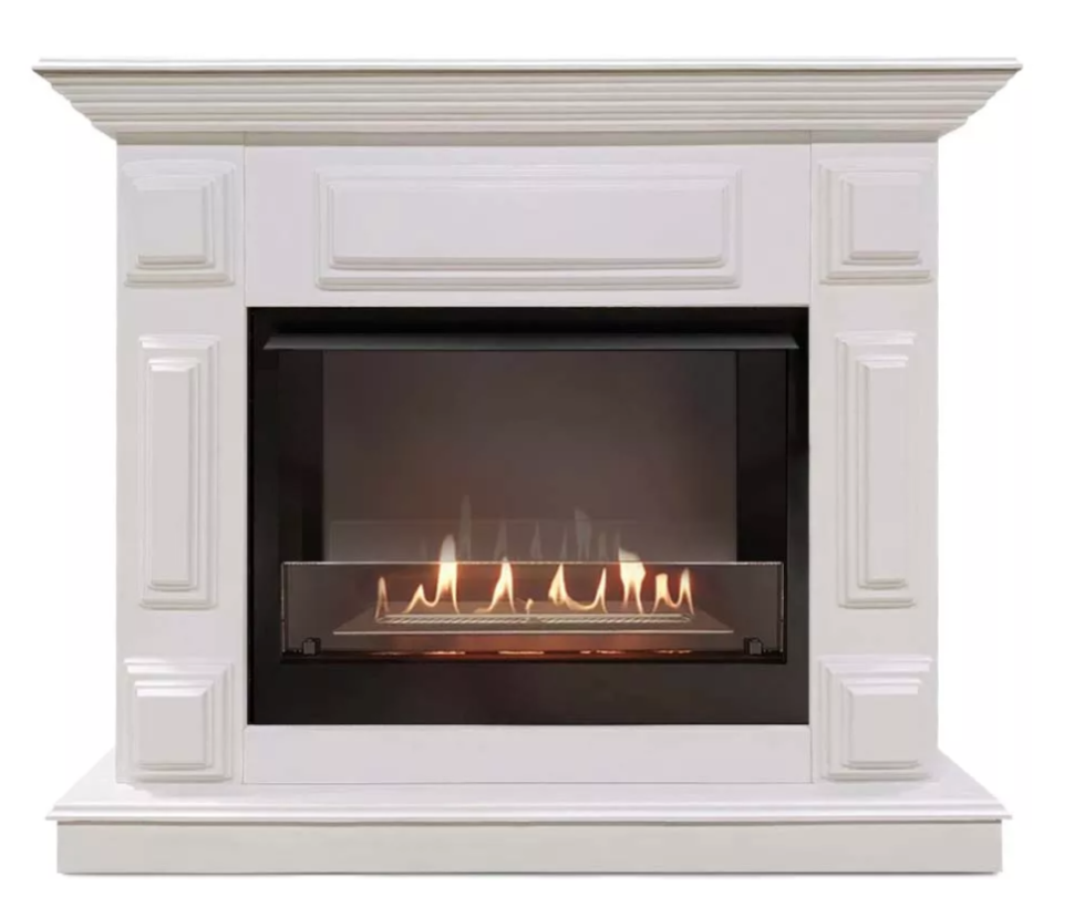 Каминокомплект Хорошие Камины Юпитер с очагом Firelight BFP/P-2520 белый — фото 1