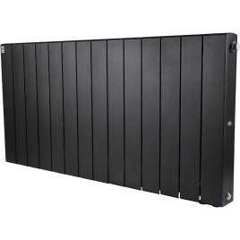 Биметаллический радиатор отопления Rifar Supremo Ventil SVR 500 14 секций нижнее правое подключение антрацит