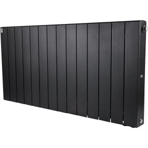 Биметаллический радиатор отопления Rifar Supremo Ventil SVR 500 14 секций нижнее правое подключение антрацит