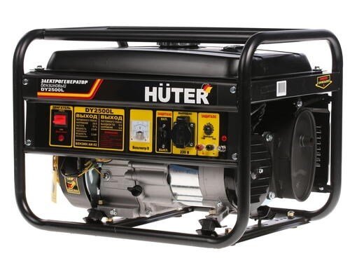 Изображение товара Портативный бензогенератор Huter DY2500L 2 кВт надежное электроснабжение