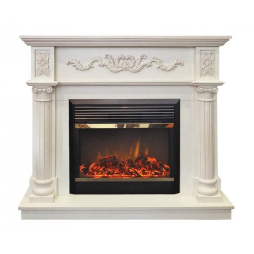 Каминокомплект RealFlame Silvia 26 WT с очагом MoonBlaze LUX Brass