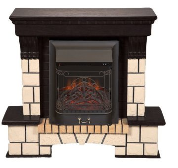 Каминокомплект Interflame Экстер венге с очагом Majestic FX M Black