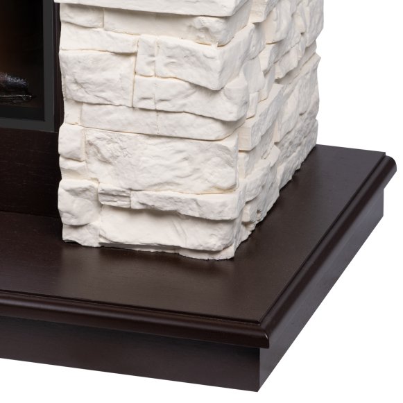 Каминокомплект Electrolux EFP/P-4220LS + портал Firelight Michigan 42/40/36 камень молочный/шпон темный дуб