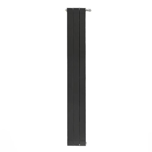 Алюминиевый радиатор отопления Stout SRA-0110-20000703 Oscar 2000 3 секции боковое подключение черный Алюминиевый радиатор отопления Stout SRA-0110-20000703 Oscar 2000 3 секции боковое подключение черный