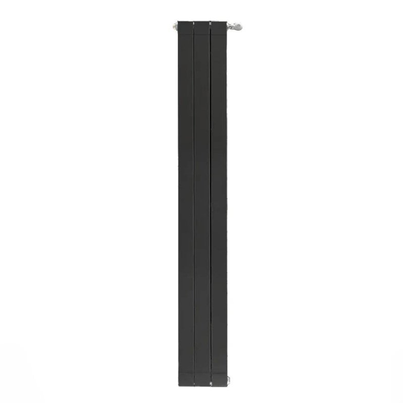 Алюминиевый радиатор отопления Stout SRA-0110-20000703 Oscar 2000 3 секции боковое подключение черный Алюминиевый радиатор отопления Stout SRA-0110-20000703 Oscar 2000 3 секции боковое подключение черный