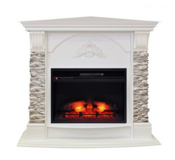 Каминокомплект RealFlame Athena Corner GR STD/EUG/24 WT с очагом Eridan 24