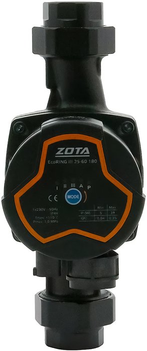 Циркуляционный насос Zota EcoRING III 25-60 180 с гайками — фото 1