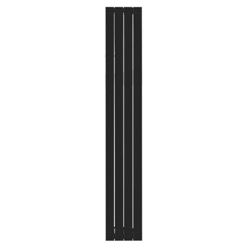 Алюминиевый радиатор отопления Stout SRA-0110-20000704 Oscar 2000 4 секции боковое подключение черный — фото 1