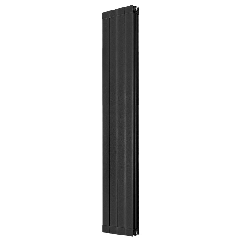 Алюминиевый радиатор отопления Stout SRA-0110-20000704 Oscar 2000 4 секции боковое подключение черный — фото 2