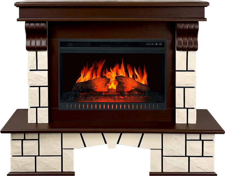 Каминокомплект Royal Flame Porto 26 (Разборный) с очагом Vision 26 EF LED FX темный дуб — фото 1