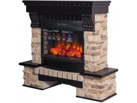 Каминокомплект Interflame Экстер Альпина венге с очагом Panoramic 06 25 LED FX QZ