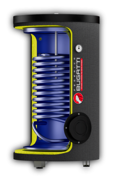Бойлер косвенного нагрева Federica Bugatti Steel Coil Tube FBS-B 160