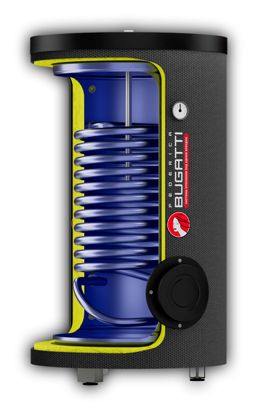 Бойлер косвенного нагрева Federica Bugatti Steel Coil Tube FBS-B 160