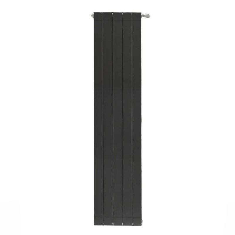 Алюминиевый радиатор отопления Stout SRA-0110-20000705 Oscar 2000 5 секций боковое подключение черный