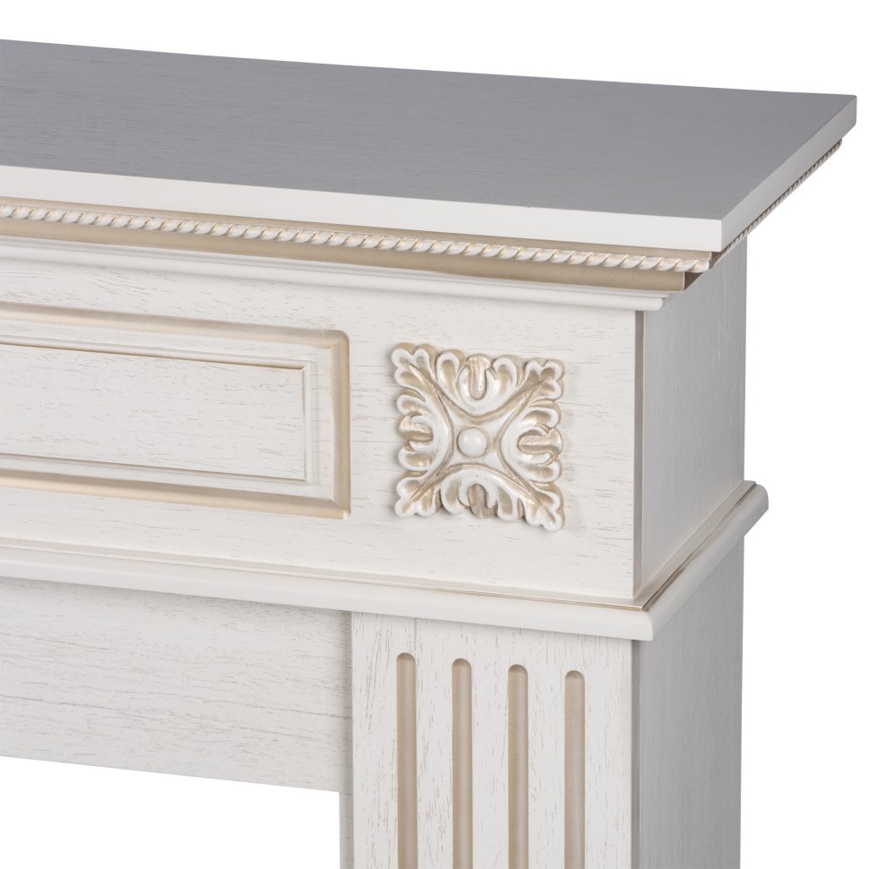 Каминокомплект Firelight Siena 42/40/36 + очаг Electrolux EFP/P-4220LS слоновая кость с золотой патиной — фото 4