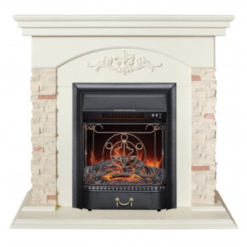 Каминокомплект RealFlame Neapolis WT с очагом Majestic Lux Black S