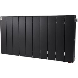 Биметаллический радиатор отопления Rifar Supremo Ventil SVR 350 10 секций нижнее правое подключение антрацит