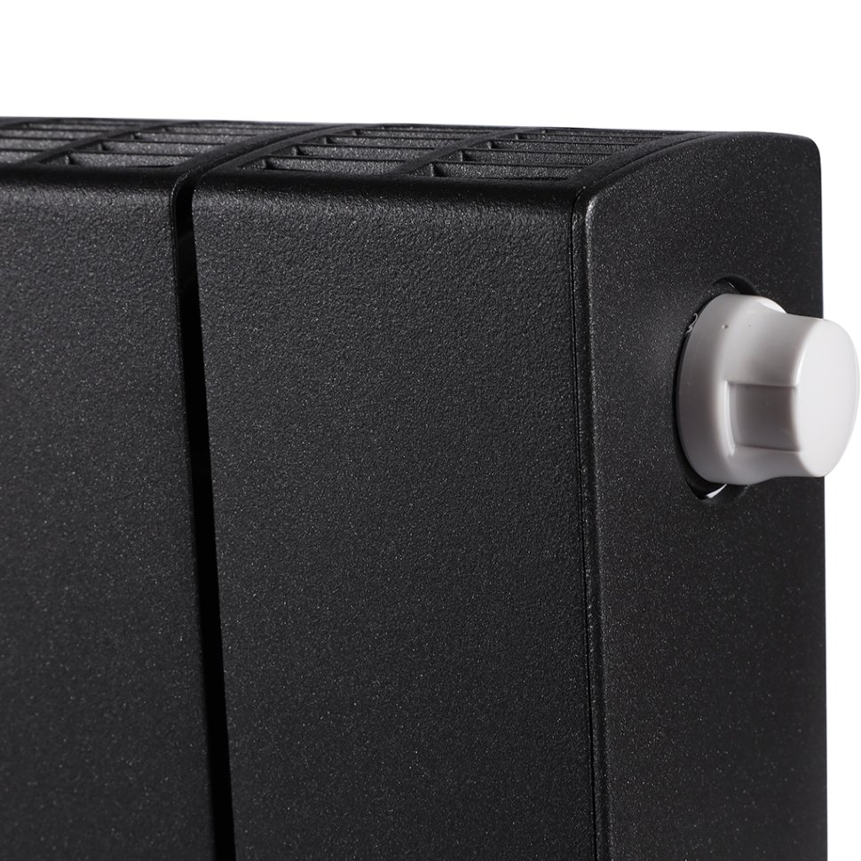 Биметаллический радиатор отопления Rifar Supremo Ventil SVR 350 10 секций нижнее правое подключение антрацит