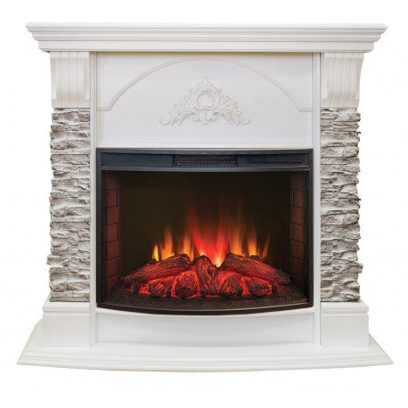 Каминокомплект RealFlame Athena 25/25,5 WT с очагом Evrika 25,5 LED Каминокомплект RealFlame Athena 25/25,5 WT с очагом Evrika 25,5 LED