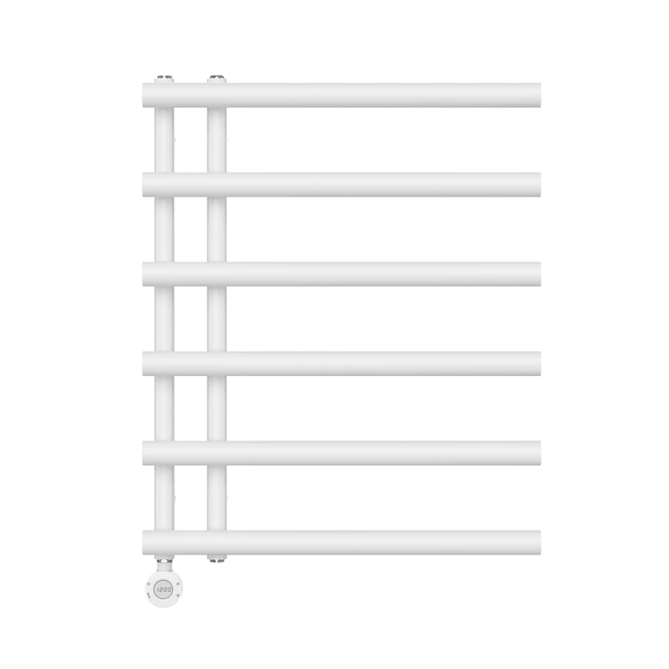 Изображение товара Электрический полотенцесушитель Primoclima Ridge 800*600 6 трубок 300W белый Изображение товара Электрический полотенцесушитель Primoclima Ridge 800*600 6 трубок 300W белый