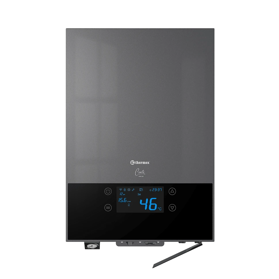 Изображение товара Настенный электрический котел Thermex Cometa 6-12 Wi-Fi для эффективного отопления Изображение товара Настенный электрический котел Thermex Cometa 6-12 Wi-Fi для эффективного отопления