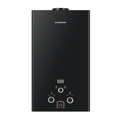 Изображение товара Газовый проточный водонагреватель Edisson E 20 D Black 20 кВт настенный Изображение товара Газовый проточный водонагреватель Edisson E 20 D Black 20 кВт настенный